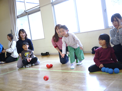 親子ボッチャ体験の様子7